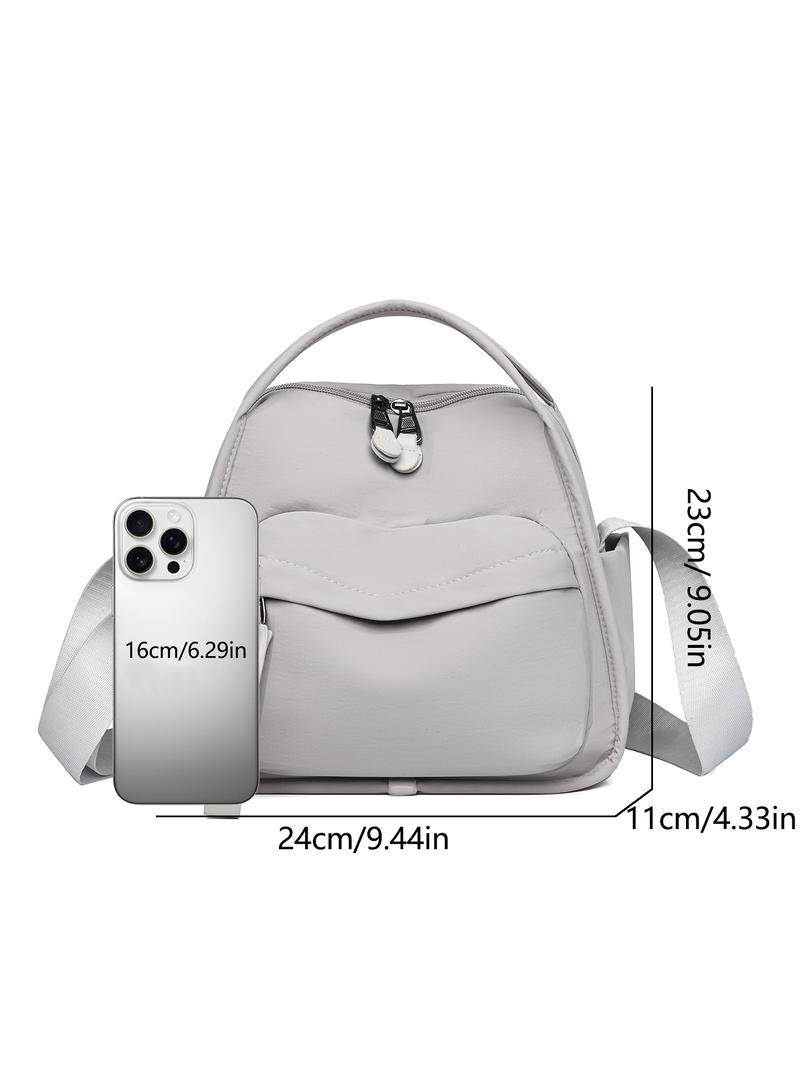 Niche design simple and casual daily commuter bag, small fresh contrast color handbag messenger bag, fashionable and trendy versatile multi-color optional, suitable for daily commuting, shopping, etc., Everyday Shoulder Bag