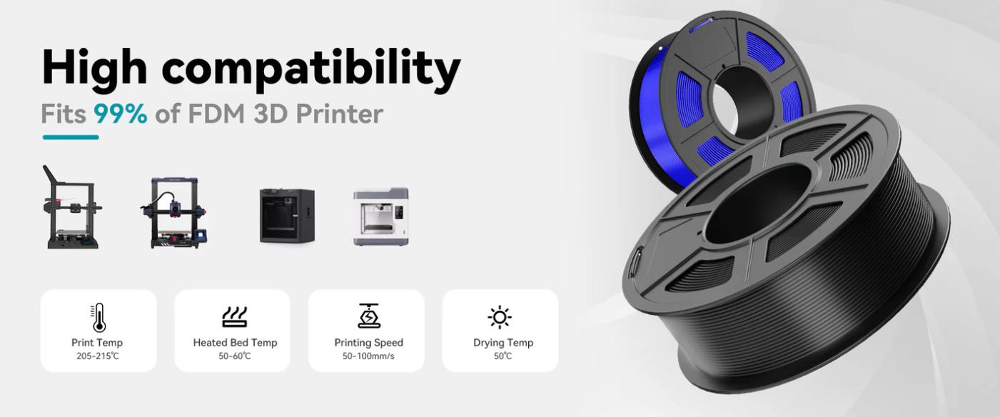 High Speed PLA+(PLA Plus)/ High speed matte PLA High Flow Speedy 3D Printer PLA Filament, Designed for Fast Printing, Good for Fast Printing High Speed PLA+(PLA Plus)/ High speed matte PLA High Flow Speedy 3D Printer PLA Filament, Designed for Fast Printing, Good for Fast Printing