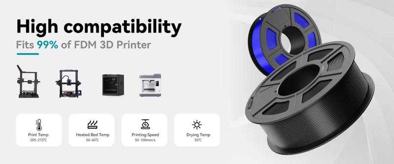 High Speed PLA+(PLA Plus)/ High speed matte PLA High Flow Speedy 3D Printer PLA Filament, Designed for Fast Printing, Good for Fast Printing