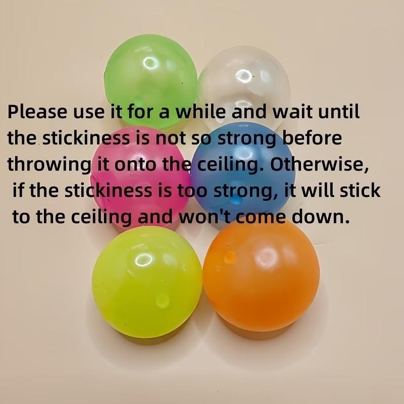 10-Pack Glow-In-The-Dark Ceiling Balls Set, Sticky Balloon Targets for Various Projects, Ideal for Home, Workplace, and Business Environments