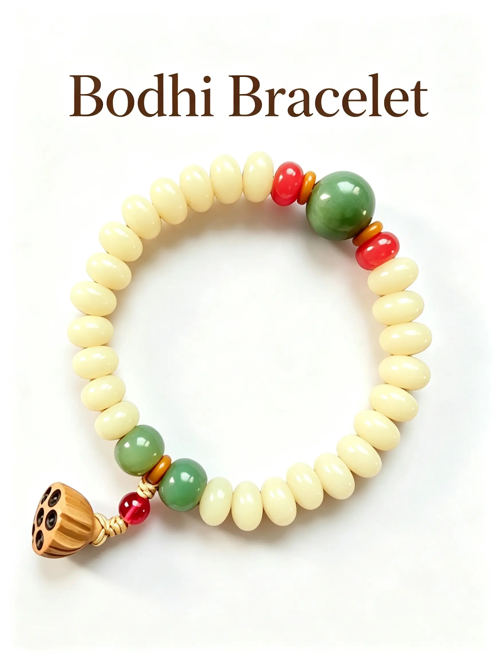 Eastern Bodhi Seed Beaded Bracelet, Vintage Chinese Style, Daily Casual Versatile Jewelry