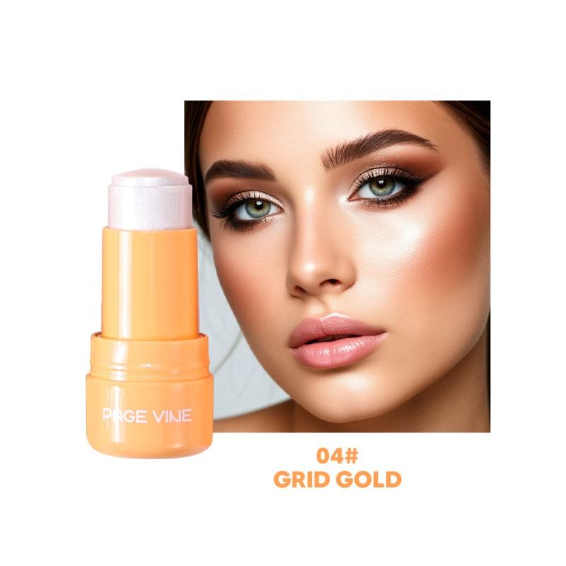 PAGE VINE Popular Water Gloss Jelly Highlight Eyeshadow Stick Super Shiny Multi-color Eyeshadow Highlight Stick Makeup