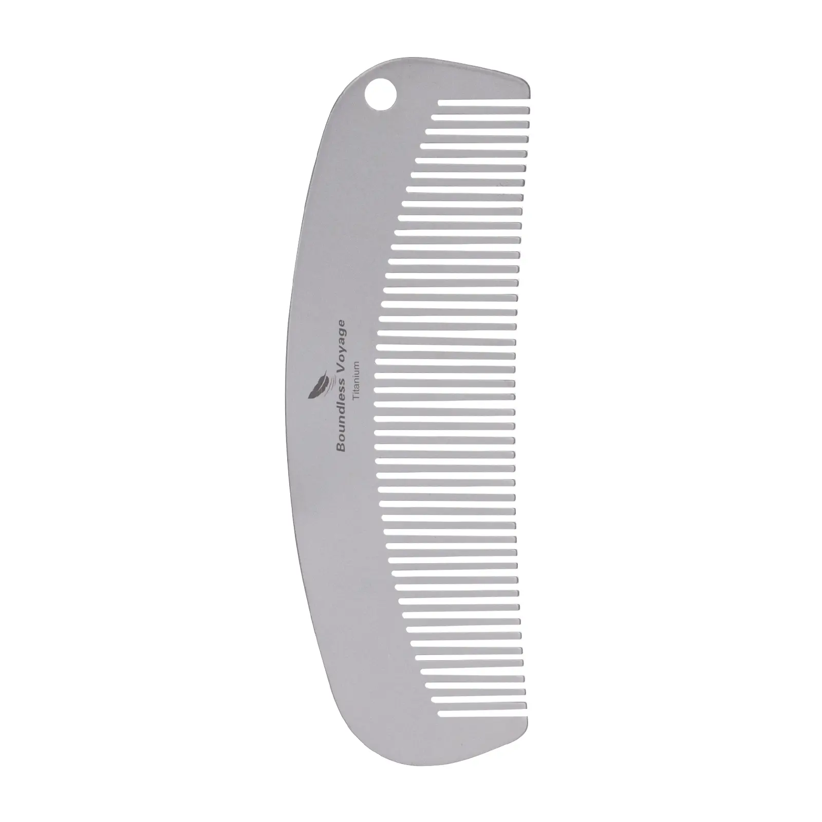 Boundless Voyage Titanium Hair Comb, Ultra-Light Metal Anti-Static Straight Comb for Bangs and Beards, Hair Tool, Hair Styling Tools