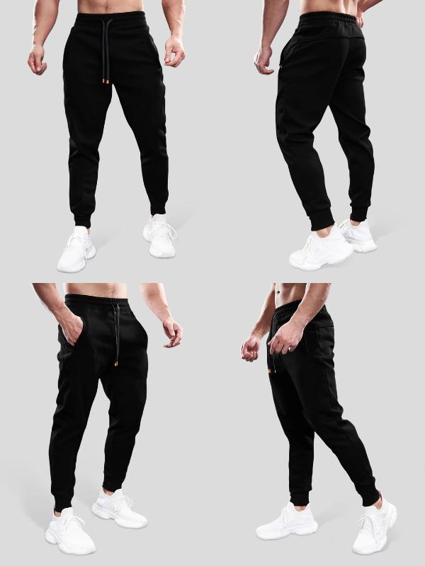 Fioboc 3 Packs Weekend Performance Jogger, Lightweight Soft Fitted Cargo Sweatpants with Zipper Pockets & Drawstring, M-3XL, for Gym, Workout, Outdoor & Travel