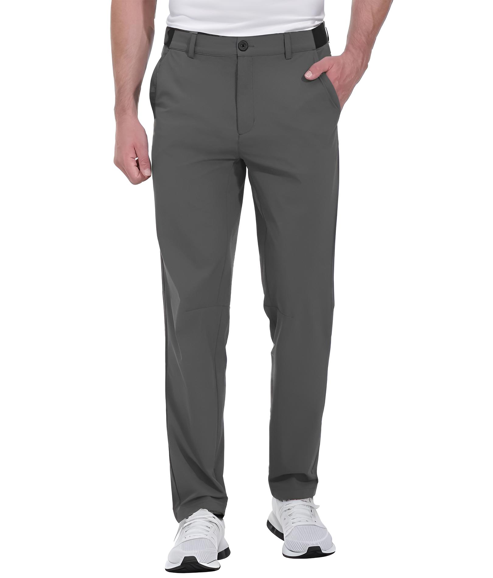 COOFANDY Men's Stretch Golf Pants Lightweight Fitted Casual Pants with Pockets