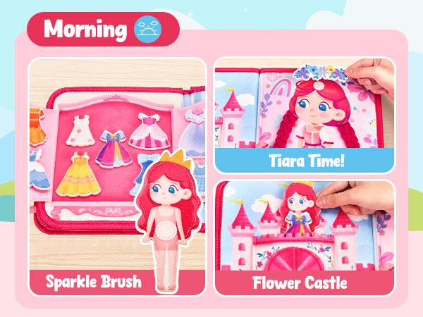 JoyCat Busy Board, Felt Quiet Toy Activity Board with Life Skills, Cognition, Sorting, Autism Sensory Toys, Travel Toys, Gift for Boys & Girls JoyCat Busy Board, Felt Quiet Toy Activity Board with Life Skills, Cognition, Sorting, Autism Sensory Toys, Travel Toys, Gift for Boys & Girls