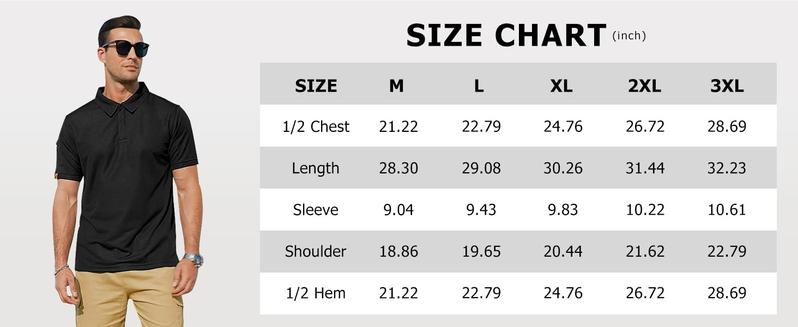 ZITY Mens Polo Shirt Short Sleeve Sports Tactical T-Shirt Athletic Golf Polos Daily Casual Stylish Collared Shirts for Men Athleisure Street Fit with Moisture Wicking & Ring Buckle Design