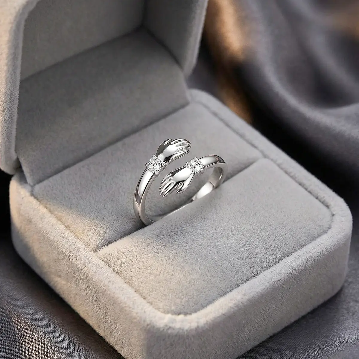 Adjustable Hug Ring for Women - Doll Accessory, Mothers Day Gift for Daughters Mom Sister Wife Friends Grandma