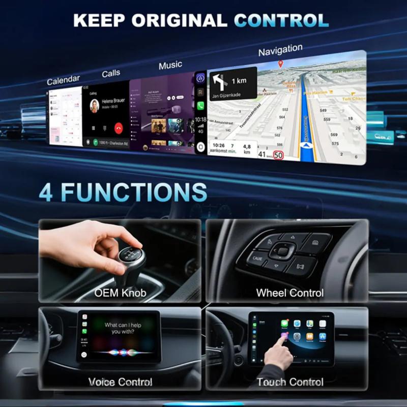 The 2026 model of the Wireless CarPlay Adapter Automotive Carplay Converter for iPhone and Android is compact and stylish, offering a fast, stable, and lag-free connection with hands-free calling support. It makes a great gift for your boyfriend.