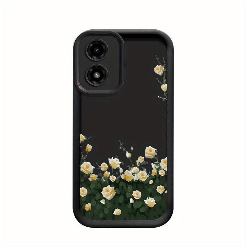 1 Piece Elegant flowers Stylish For Moto G04S 4G Case With Comfortable feel Finish Featuring Impact Resistant For Casual