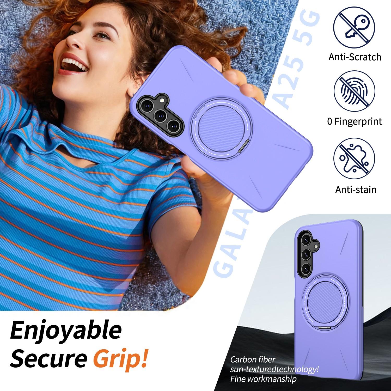 Magnetic Charging Phone Case for A25 5g, Protective Stand Holder, Durable Design, Perfect Fit, Essential Accessory for Daily Use
