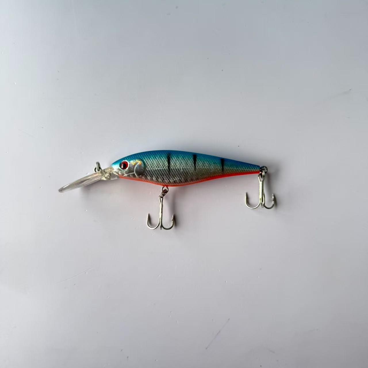 Reproduction of a famous brand, bestseller, 1 piece, Lure Long Tongue Floating Deep Diving Minnow Imitation Fish Bait for Walleye, suitable for freshwater and saltwater fishing, fishing accessories, tackle, and gear