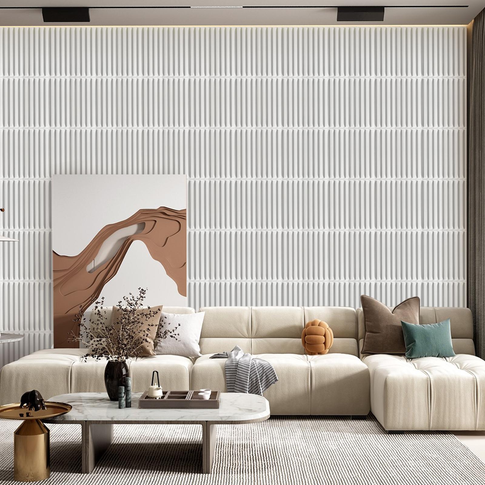 20/30pcs Geometrc Pattern Wall Panel, 3D Diamond Pattern Wall Decor with Tape, Waterproof Wall Panel for indoor Decoration