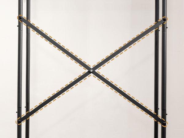 HOOBRO 4-Tier Over Toilet Bathroom Organizer, Freestanding Above Toilet Shelf with Adjustable Feet, Easy Assembly, Space Saving Rustic Brown and Black