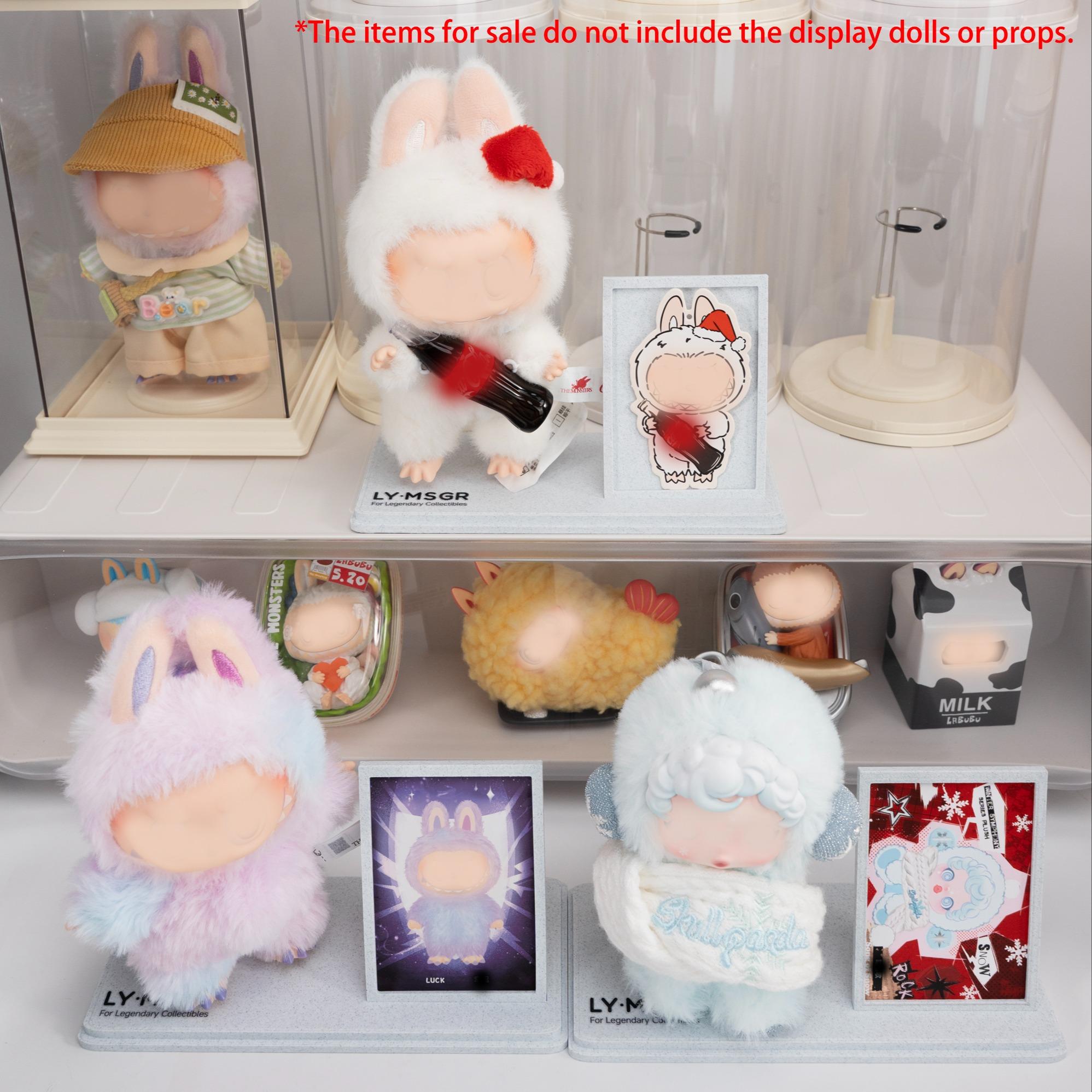 Plush Pendant Display & Storage Stand - Desktop Showcase Base for Collectible Cards and Decor​