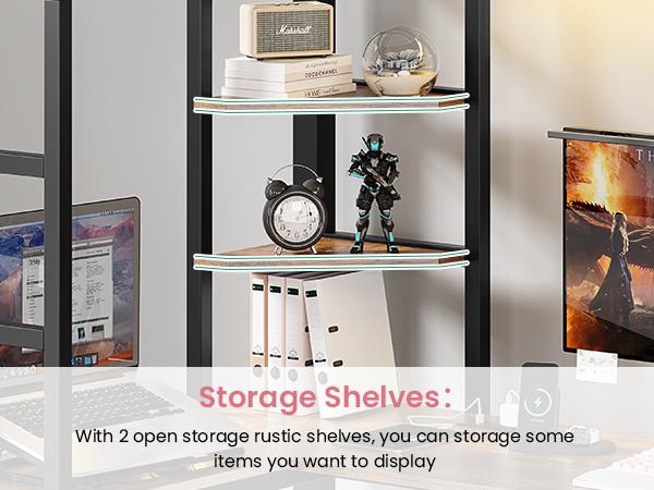 Hasuit Twin Size Loft Bed with Desk U-Shaped | Heavy Duty Metal Frame & Built-in Charging Station | RGB APP-Controlled LED Lights, Safety Guardrails + Open Shelves | No Box Spring Needed Easy Diy Assembly