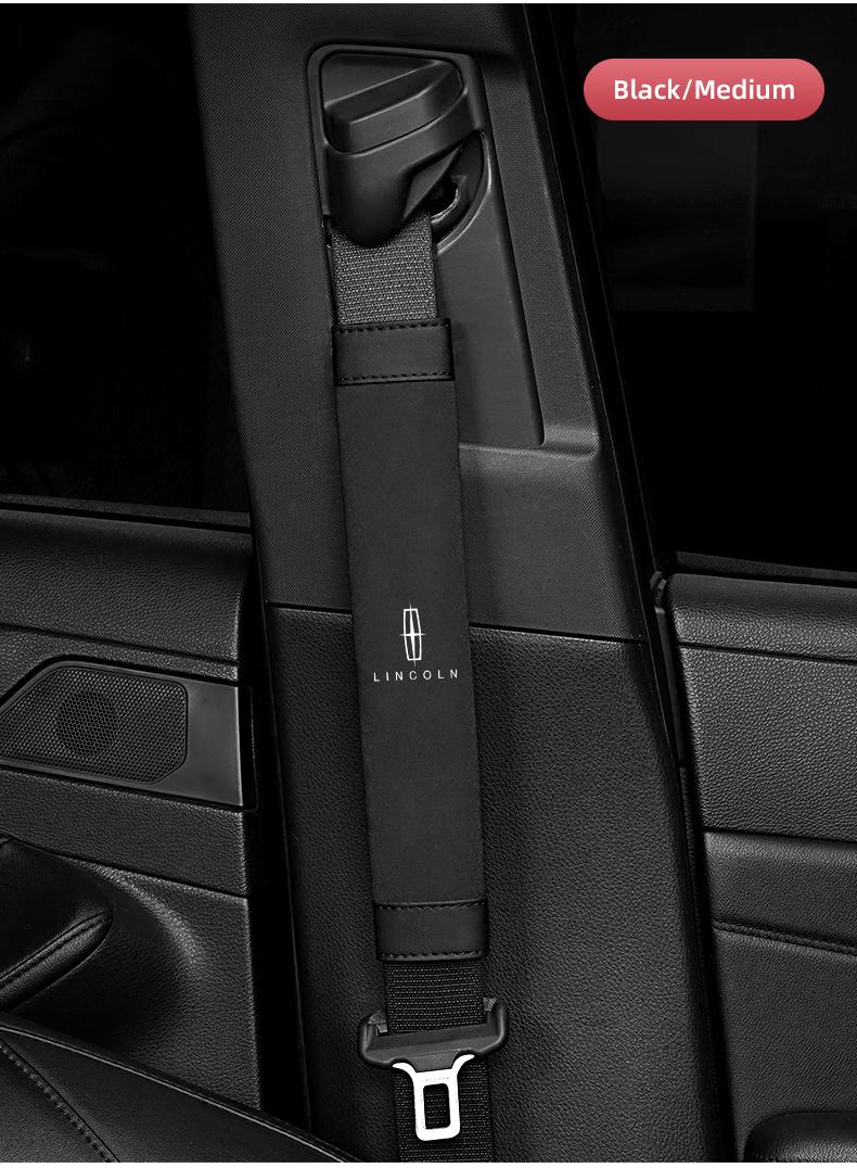 2Pcs Car Seat Belt Safety Shoulder Covers Car Accessories For Lincoln Navigator Continental Nautilus Aviator MKZ MKX MKC MKT MKS Corsair Mark E
