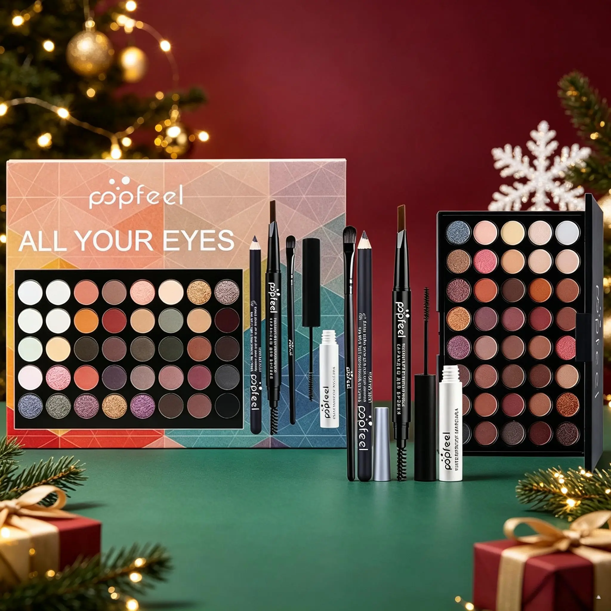 Vibe‑Boosting Girls Makeup Gift Box, Entry‑Level Full Cosmetic Set For Women, Makeup Gift Sets, Equipped With Eye Brush Set, Eyeshadow Palette, Eyebrow Pencil, Mascara, Eyeliner, Smooth Pigment, Nice‑Kit Beauty Gift For Girls At Christmas.