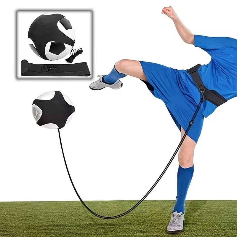Adjustable Soccer Kicking Trainer, Ideal for Solo Practice, Durable Nylon Material, Perfect for Teens and Adults, No Ball Included