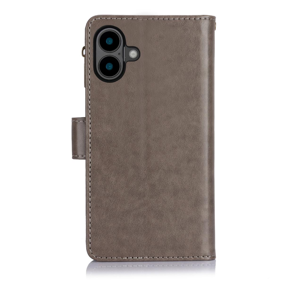 For Samsung Galaxy S25 Ultra S24 Plus S23 FE S22 S21 Lanyard Cute Floral Embossed Butterfly Wallet Phone Case with 6 Card Slots Zipper Pocket Wrist Strap Women Soft PU Leather Protective Flip Fold Stand Cover Magnetic Closure For Mom