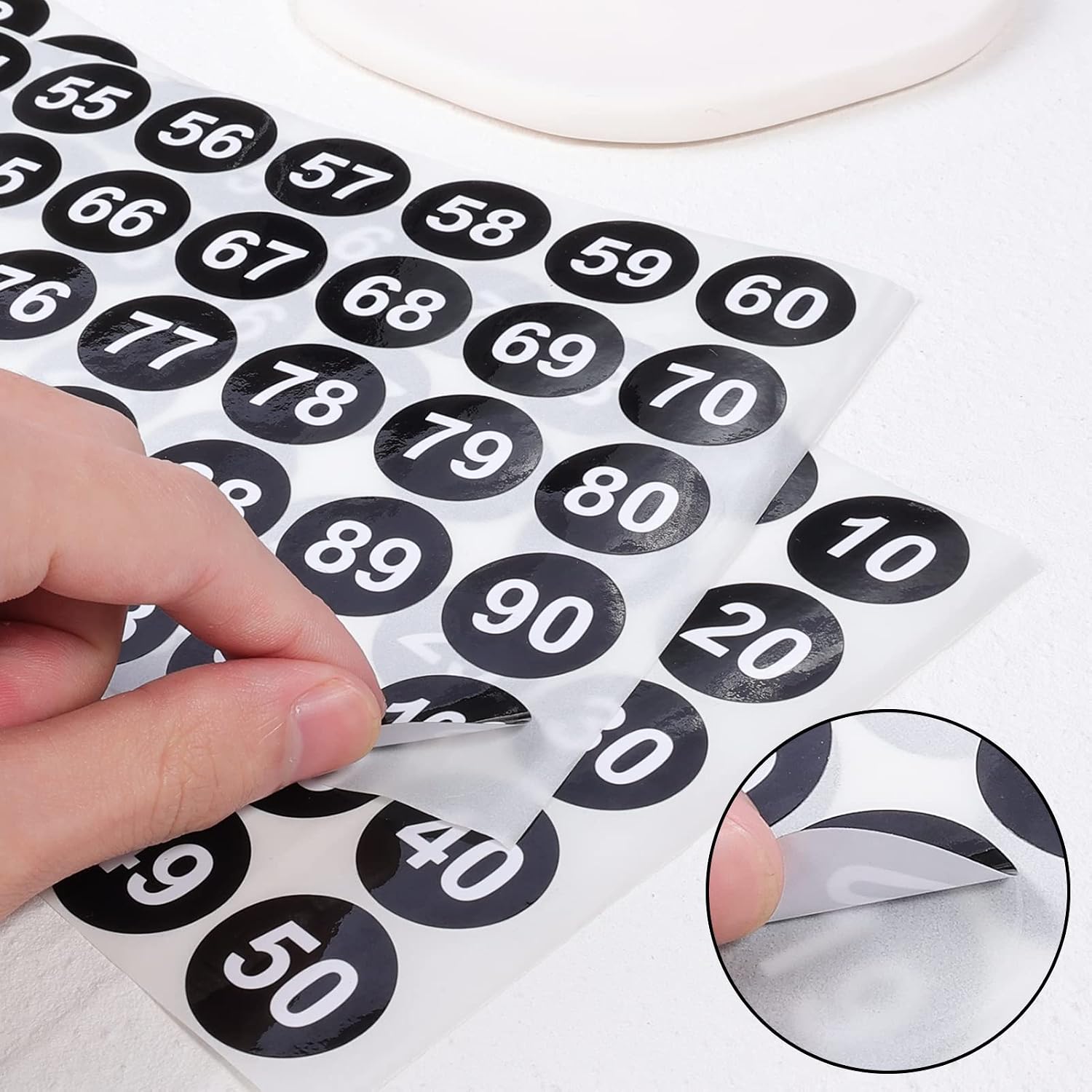 12 Sheets 1 to 100 Vinyl Number Stickers 6 Sets 1 Inch Self-Adhesive Consecutive Number Stickers Labels Inventory Stickers Decal for Indoor Outdoor, Storage, Organizing, Classification 12 Sheets 1 to 100 Vinyl Number Stickers 6 Sets 1 Inch Self-Adhesive Consecutive Number Stickers Labels Inventory Stickers Decal for Indoor Outdoor, Storage, Organizing, Classification