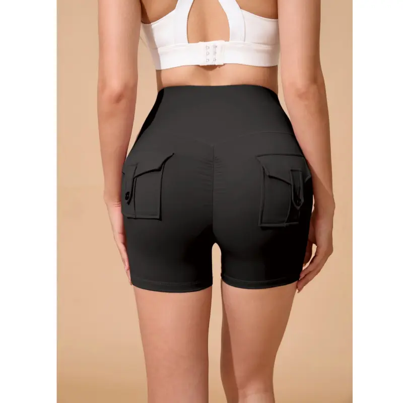 Polyester shorts black