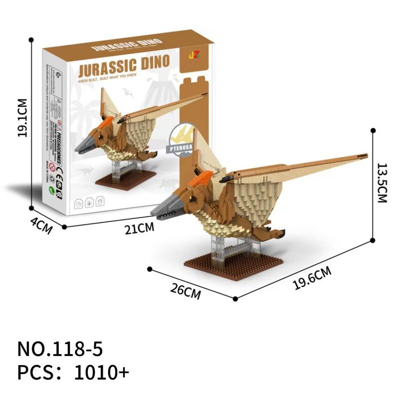 Dominant Dinosaur Building Blocks Small Part DIY Toy, Parent-Child Interaction Gift, Holiday Present, Model_xinghao