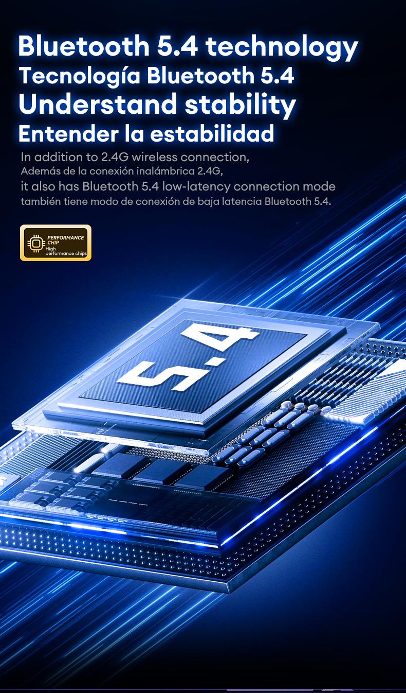 Transformers TF-G10 Wireless Gaming Headsets 2.4G+Bluetooth Compatible Headphones, High-Fidelity Surround 7.1 Audio Earphones with Noise Canceling Mic, Low Latency Gaming & Music Dual Mode