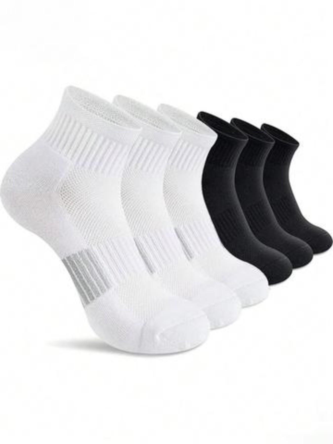 Men's Low Top Socks, Short Socks, Moisture-Wicking, Odor-Resistant, Athletic Socks, Comfortable Soft, Unisex, 4/6 Pairs