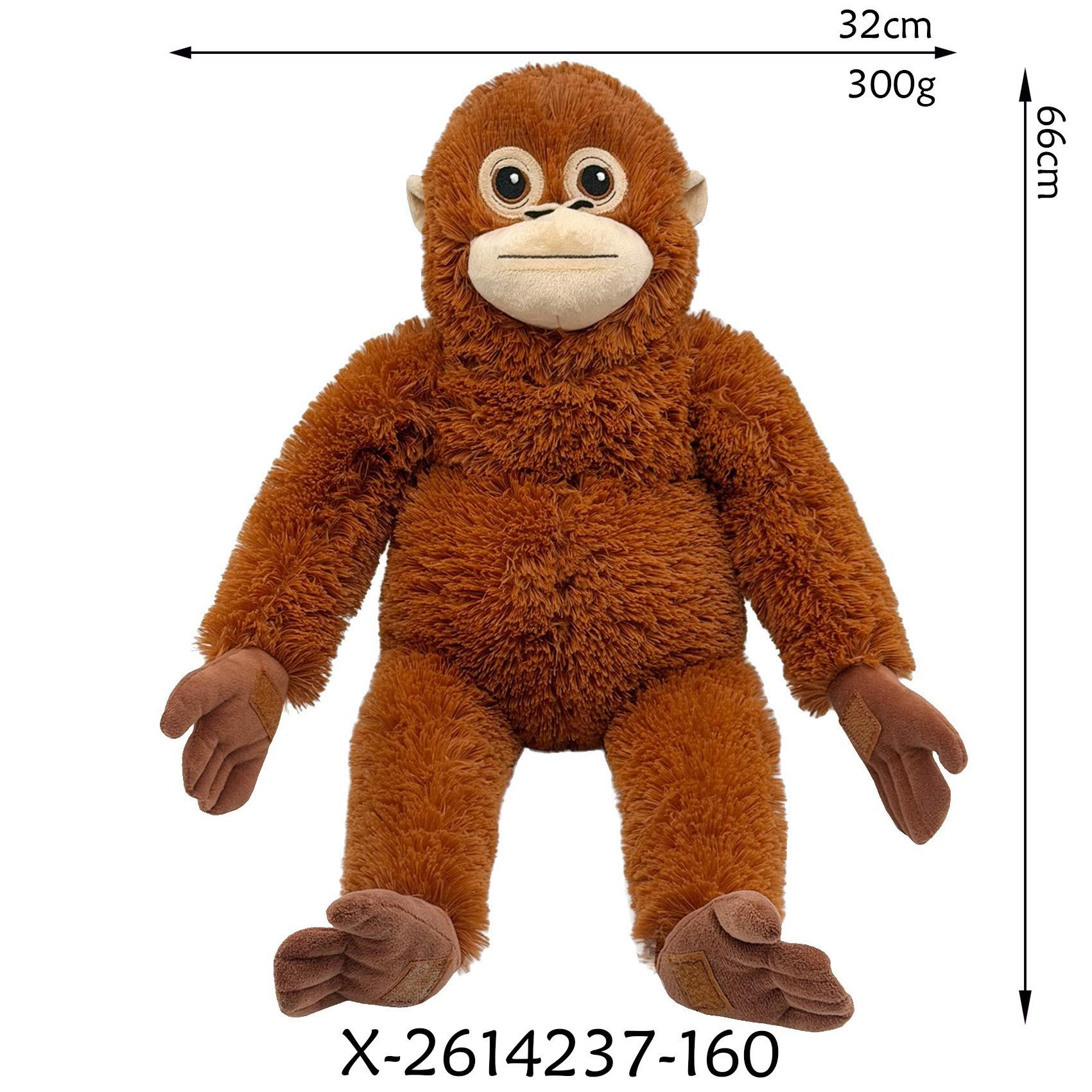 Small Monkey Punch Long Arm Plush Toy, Comfort Doll for Kids, Soft Stuffed Animal, Ideal Gift for Children, Adorable Miniature Primate Figure