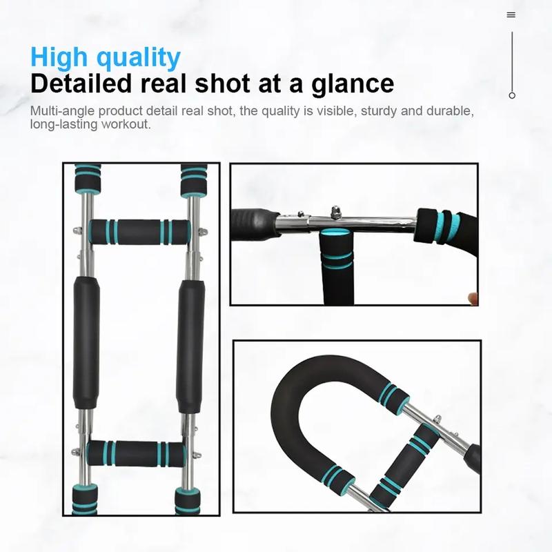U-shaped Multifunctional Arm Strength Trainer, Chest Exercise Equipment, Portable Spring Resistance Band with 2 Adjustable Gears, Detachable Design, Comfortable Grip, Home Fitness Equipment