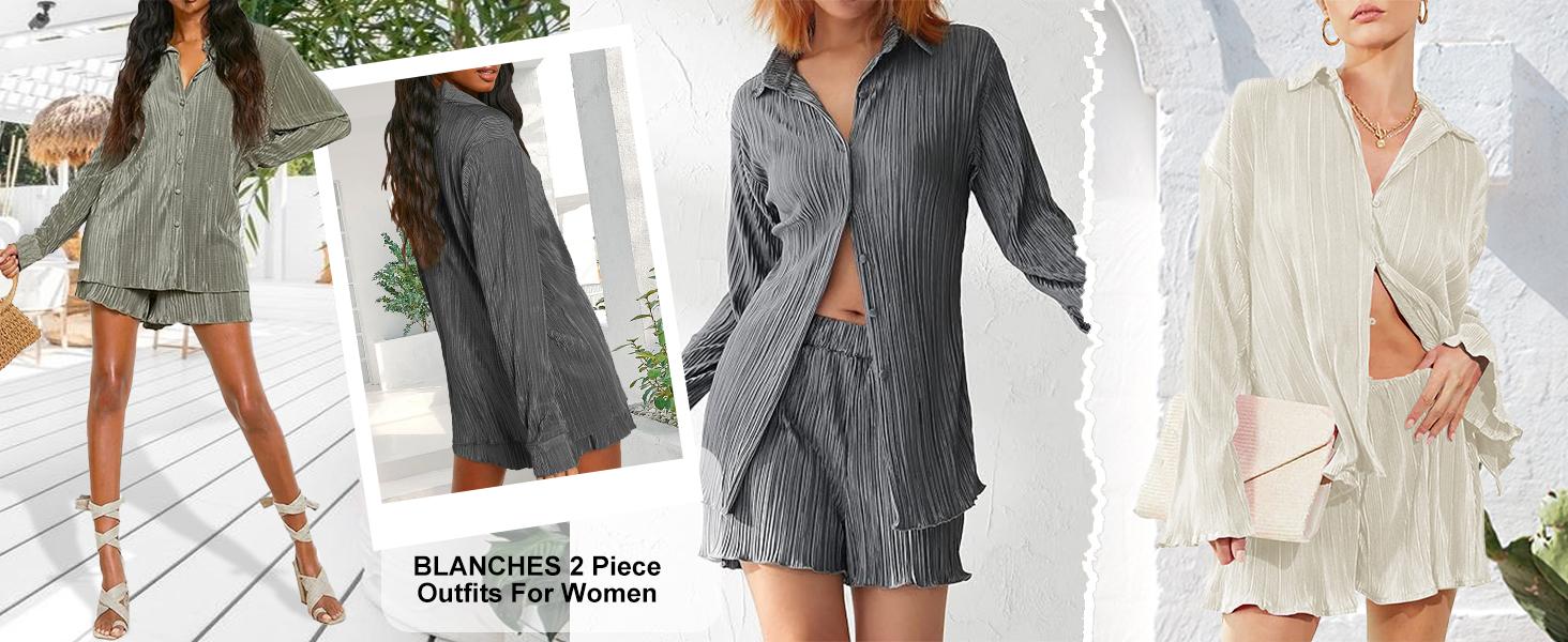 MNLYBABY Women's Shirt Shorts Set: High-Quality Polyester Fiber, Soft & Breathable, Elastic Fabric, Pleated Design, Casual Loungewear, S-XXL Sizes, Green Color, Perfect for Leisure, Daily Wear, Home, Outdoor, Party Beach Birthday MNLYBABY Women's Shirt Shorts Set: High-Quality Polyester Fiber, Soft & Breathable, Elastic Fabric, Pleated Design, Casual Loungewear, S-XXL Sizes, Green Color, Perfect for Leisure, Daily Wear, Home, Outdoor, Party Beach Birthday