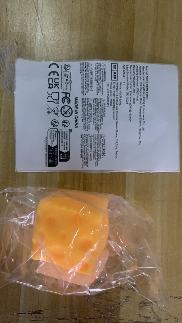 Cheese Cube Stress Ball Shapeable Squeeze Decor Non-Bounce ASMR Sensory Anti-Stress Relief Gadget Gifts