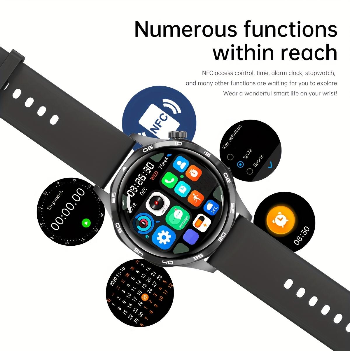 Watch6 Pro smart watch, 1.53-inch touch screen wireless calling, with over 100 sports modes and watch faces, AI voice assistant, compatible with Android and iPhone watches, fitness watch wearable device, Milanese stainless steel strap waterproof watch.