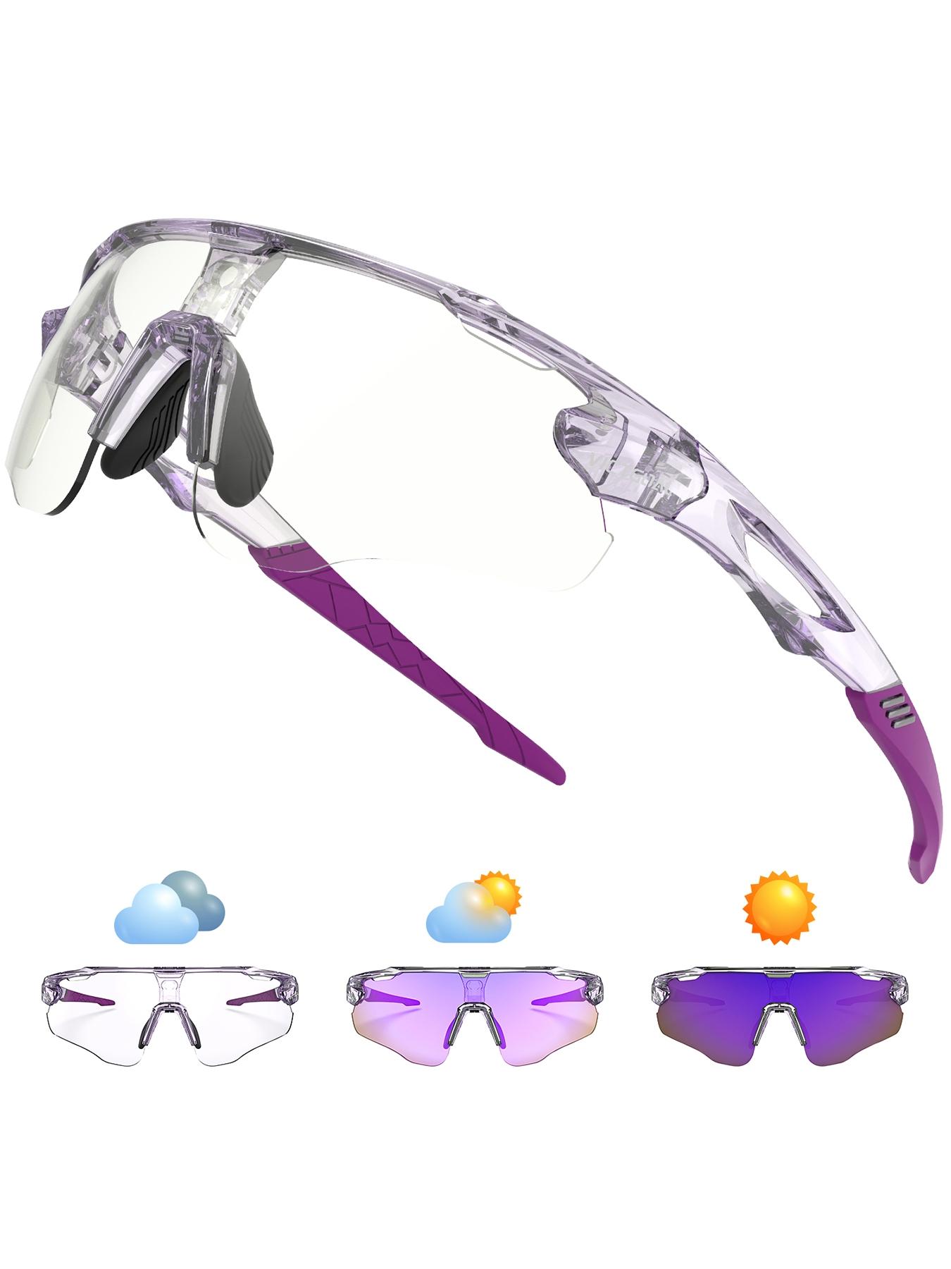 VICTGOAL Photochromic Cycling Sunglasses for Men-Women, UV400 Protection Sports Eyewear for Outdoor Cycling, Fishing, Driving