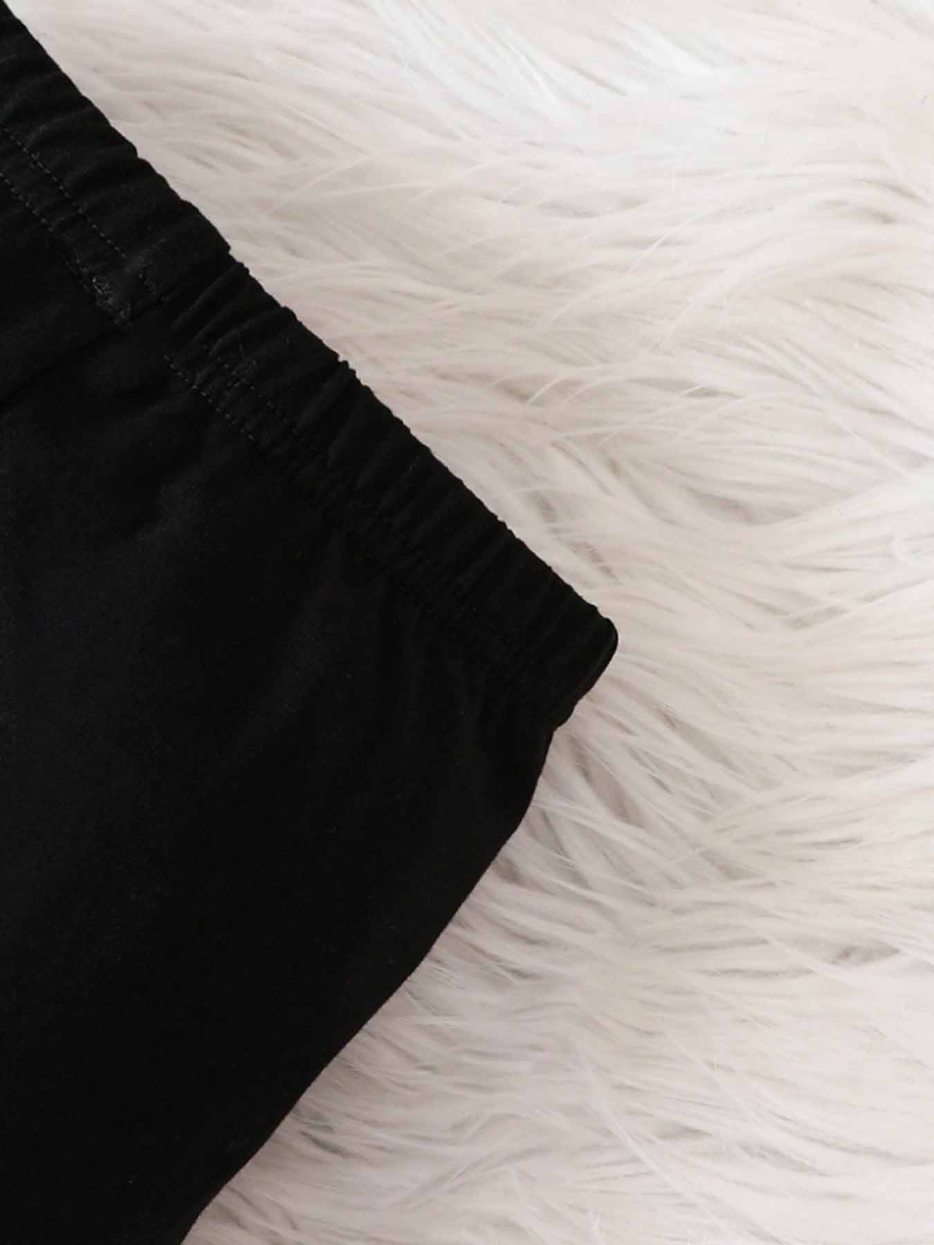 3-Pack Toddler Girls' Knit Warm Bottoms, Fall Winter Soft Simple Versatile, Casual Comfortable Kids Clothing, All Seasons Fitted Style