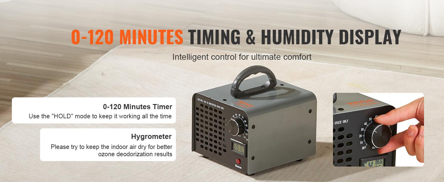 VEVOR Ozone Generator, 36000mg/h Ozone Machine Odor Remover, High Capacity Commercial/Industrial Ozone Generator Machine, Home Air Ionizers Deodorizer with 0-120 min Time Setting for Rooms, Cars, Pets VEVOR Ozone Generator, 36000mg/h Ozone Machine Odor Remover, High Capacity Commercial/Industrial Ozone Generator Machine, Home Air Ionizers Deodorizer with 0-120 min Time Setting for Rooms, Cars, Pets