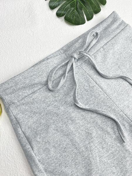 High Waist Faux Drawstring Bell Bottom Pants, High Elasticity Fabric, Slim Fit, Suitable for All Seasons, Outdoor Casual Running Yoga, Flared Yoga Bottoms