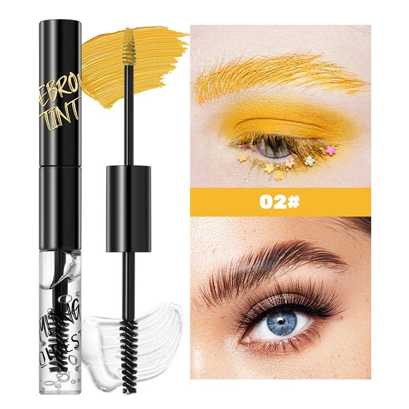 Long-Lasting Waterproof Sweatproof Mascara, Natural Volumizing Effect, Dual-Ended Balm Formula, Single Item Packaging