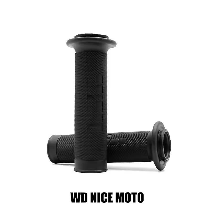 WD NICE MOTO Handle Grip for 7/8" 22 24mm Motorcycle, Universal Atv Dirt Pit Bike Racing Motocross Gel Rubber Brake Grip for Domino