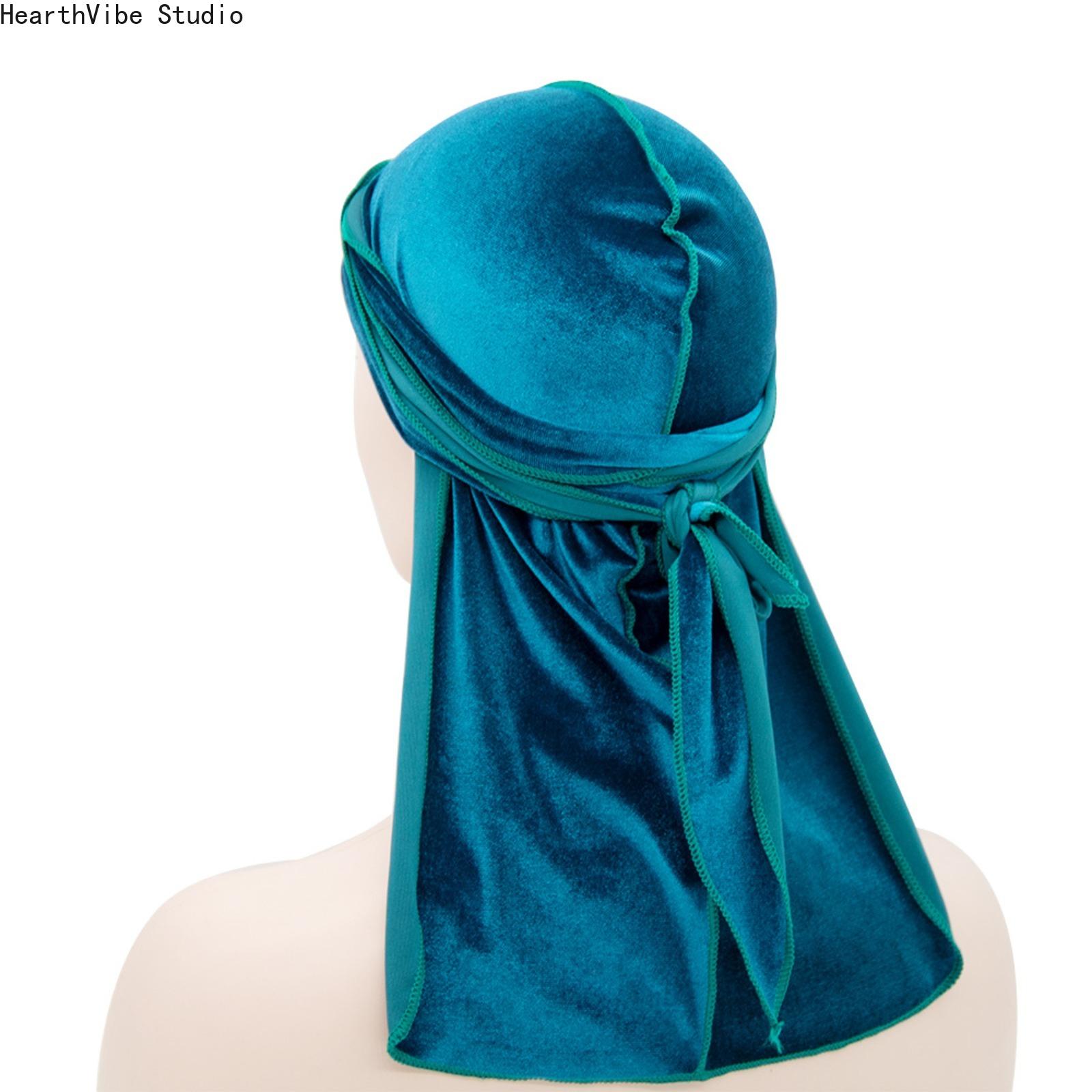 Premium Velvet Durag with Silk Satin Lining, Oversized 360 Wave Cap, 40-in Extra Long Tails, Adjustable Headwear, Hip Hop Wave Locking Unisex Streetwear Accessory for Men, Compression Headwear Premium Velvet Durag with Silk Satin Lining, Oversized 360 Wave Cap, 40-in Extra Long Tails, Adjustable Headwear, Hip Hop Wave Locking Unisex Streetwear Accessory for Men, Compression Headwear