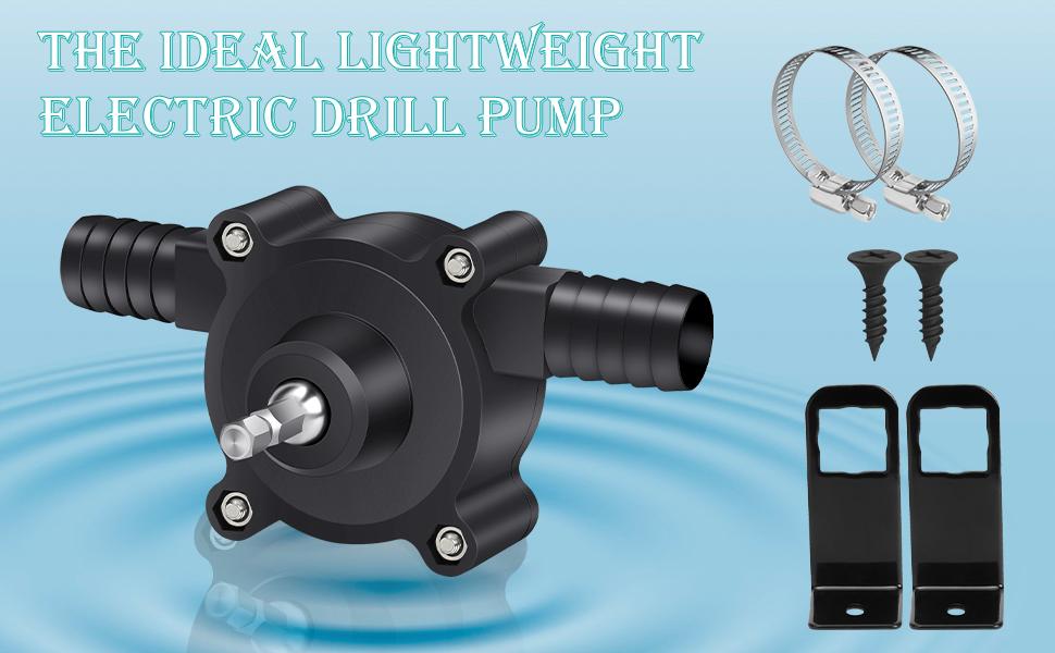 High-Flow Electric Drill Pump – Self Priming Portable Water Pump, Drill Powered Transfer Pump for Water, Oil, Gasoline & Diesel | Hand-Powered, Non-Electric Pump with Quick Flow Rate & Hose Connectors for Home, Garage & Outdoor Use High-Flow Electric Drill Pump – Self Priming Portable Water Pump, Drill Powered Transfer Pump for Water, Oil, Gasoline & Diesel | Hand-Powered, Non-Electric Pump with Quick Flow Rate & Hose Connectors for Home, Garage & Outdoor Use