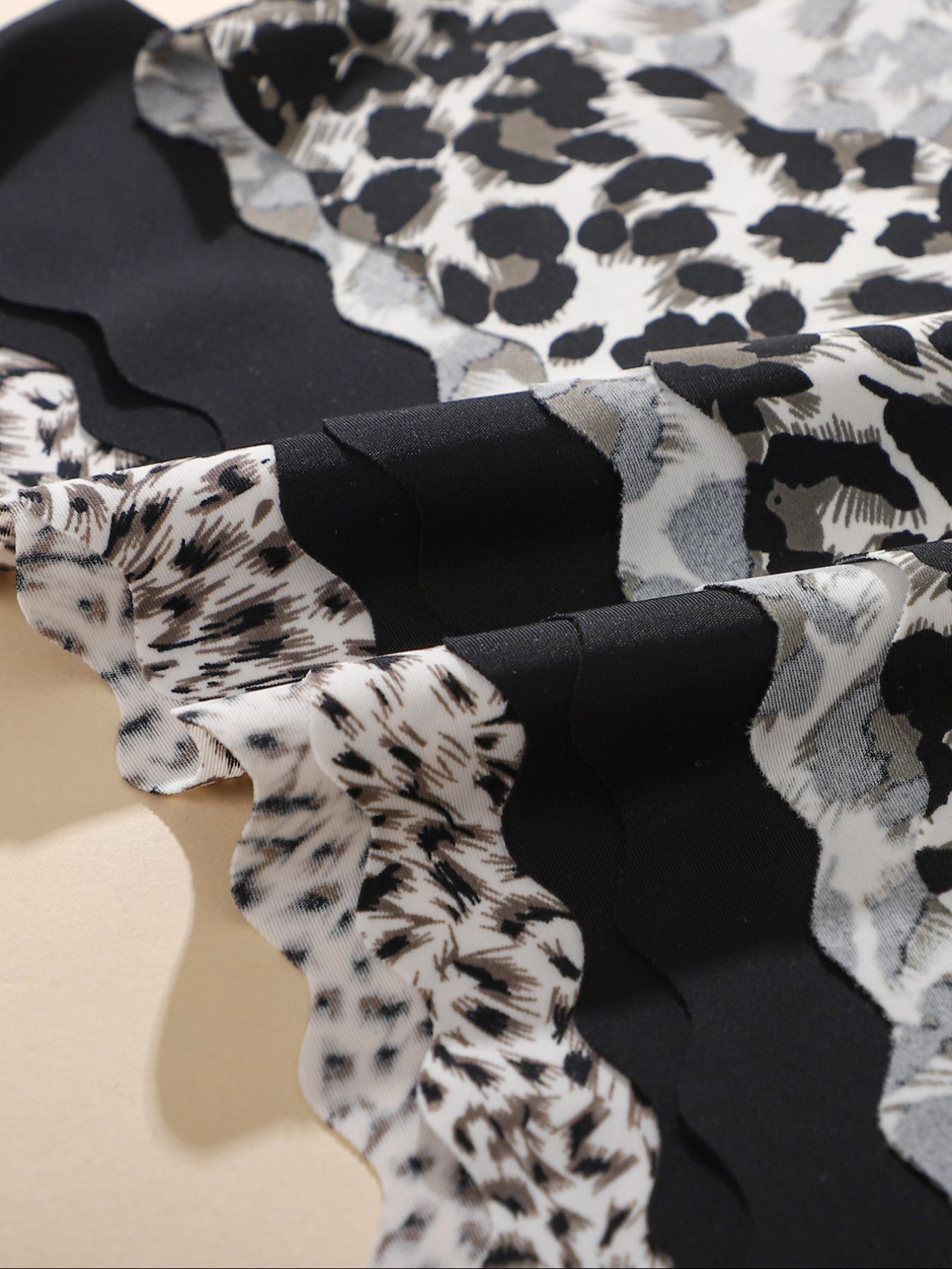 Women's & Leopard Print Underwear Set, Comfortable Seamless Fitted Design, Perfect for Yoga & Daily Wear, All Season Essentials