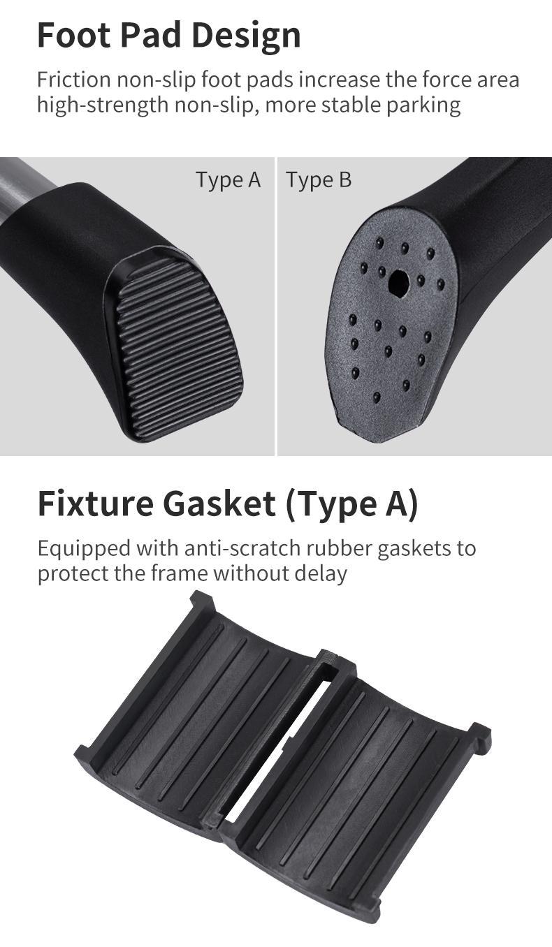 ROCKBROS Bike Kickstand for Mountain Bike Bicycle Kickstand Adults 24 inch to 28 inch Adjustable Bike Side Stand