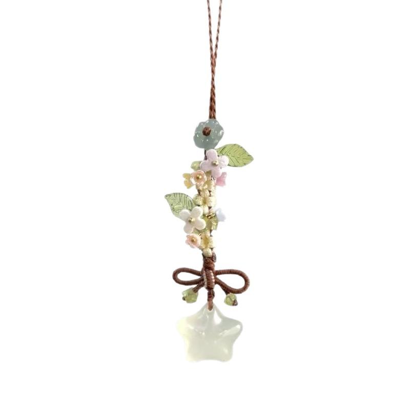 New Chinese Style Ice Transparent Star Flower Pendant XYun Sweet and Cute Mobile Bag Pendant