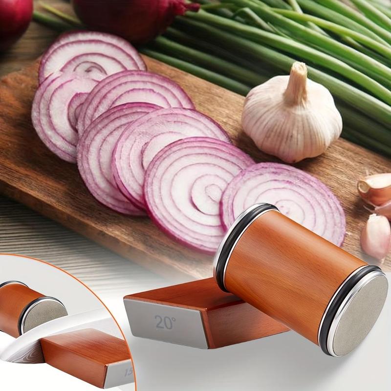 Rolling Knife Sharpener Tool Kit for Kitchen Knives, RollerKnife sharpening Stone with 15 & 20°Magnetic Angle forhoning knives pocket knife tumbler Household KnifeGadgets Cutting