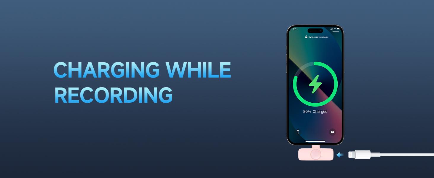 2 Pcs Pink Wireless Lavalier  Mini Microphone for iPhone iPad, Professional Lapel Mics, Plug-Play, Ultra-Low Delay Noise Reduction Chip of Lapel Microphone for Video Recording Interview Vlog