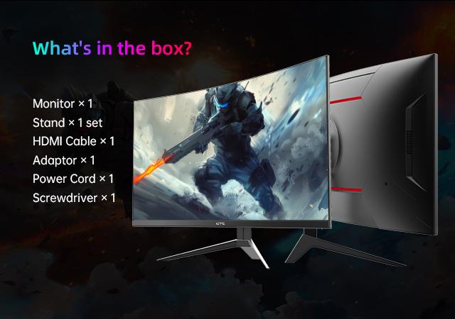 KTC 32" FHD 240Hz 1ms  HVA 1500R Curved Gaming Monitor, 3-year warranty, H32S17F