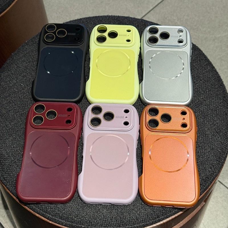 Magnetic Aurora Small Waist Big Vision Window Instant Change 17 Series Lens Protection Shockproof Phone Case, Suitable for iPhone 17 16 15 14 13 12 11 Pro Max Compatible with MagSafe Wireless Charging Matte AI Button Perfect Touch Versatile Phone Case
