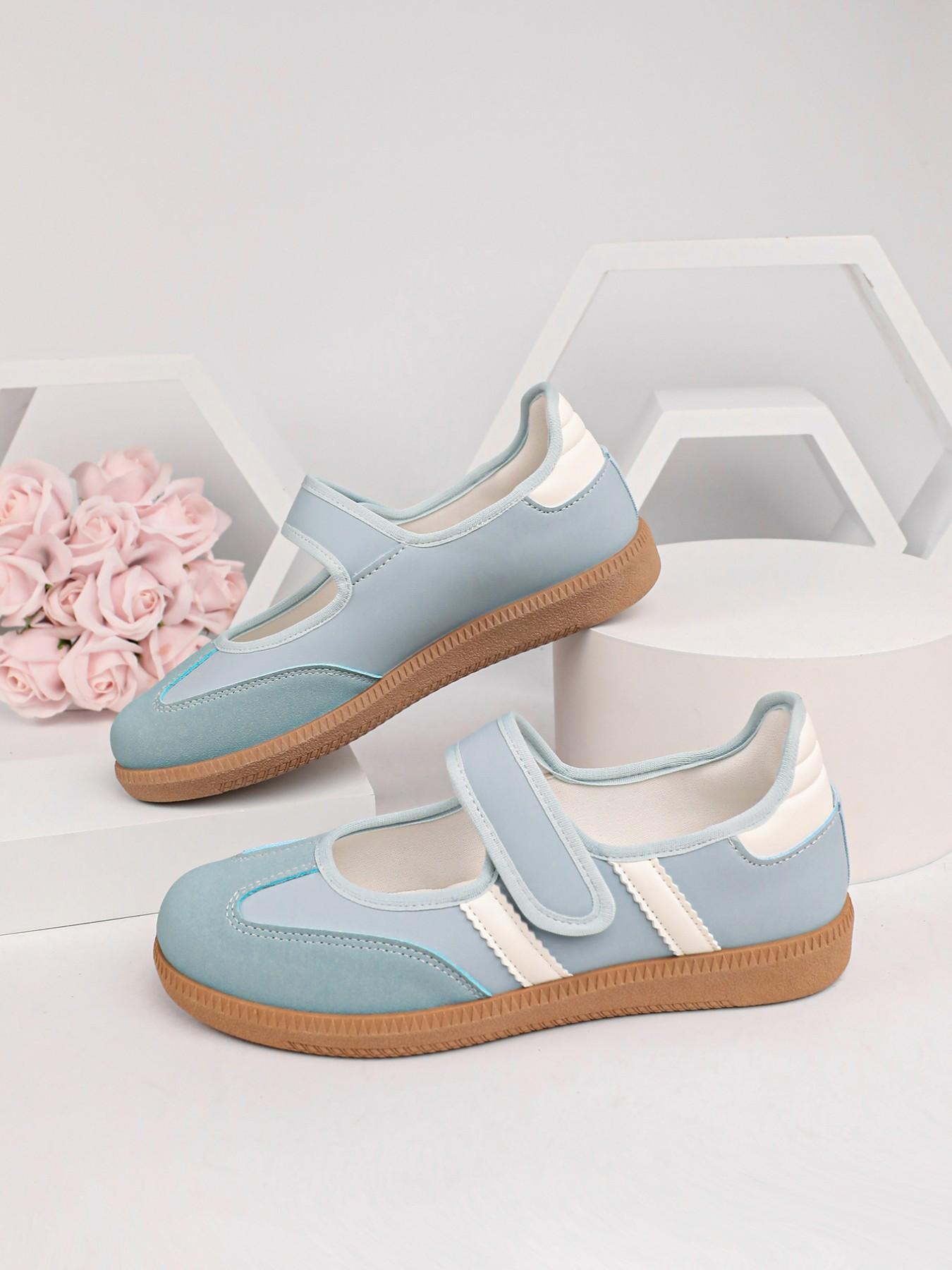 Women's Lightweight Outdoor Fashion Comfortable Training Running Shoes, Trendy Running Shoes, Fashion Running Sneakers, Casual PU Leather Patchwork Design, All Seasons Rubber Sole
